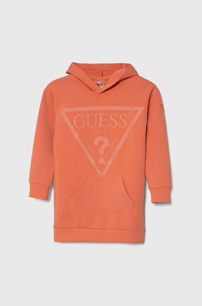 Дитяча сукня Guess колір помаранчевий mini пряма (3588879)