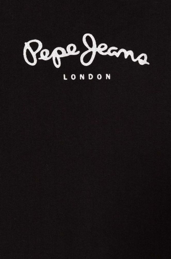 Дитяча бавовняна сукня Pepe Jeans колір чорний mini пряма фото 3