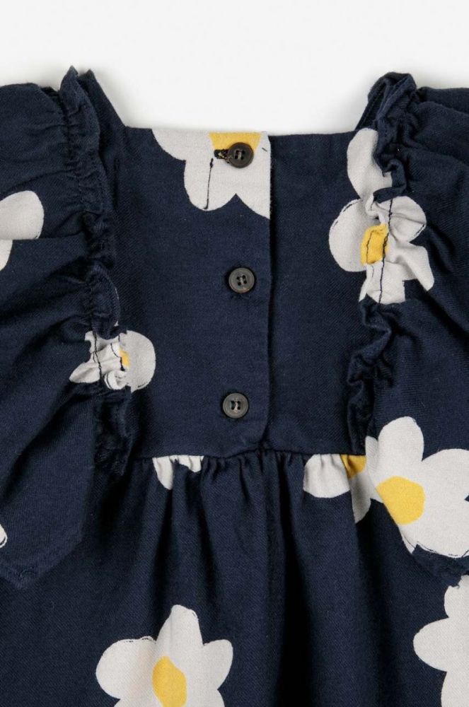 Дитяча бавовняна сукня Bobo Choses колір синій mini розкльошена фото 5