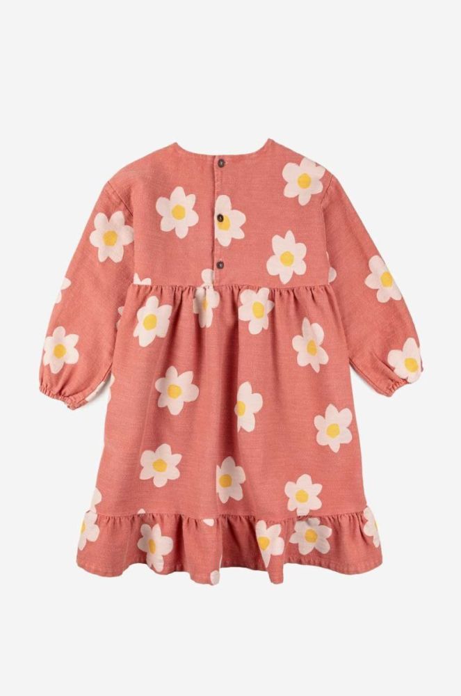 Дитяча бавовняна сукня Bobo Choses колір рожевий mini розкльошена фото 3