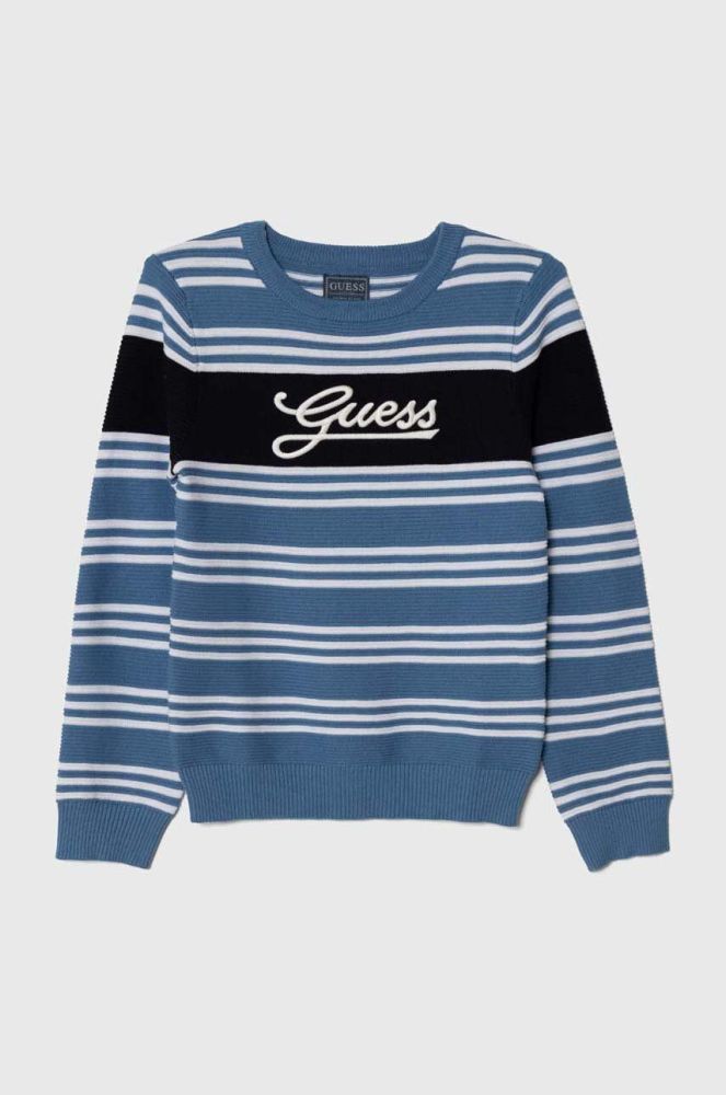 Дитячий светр Guess легкий колір блакитний (3401523)