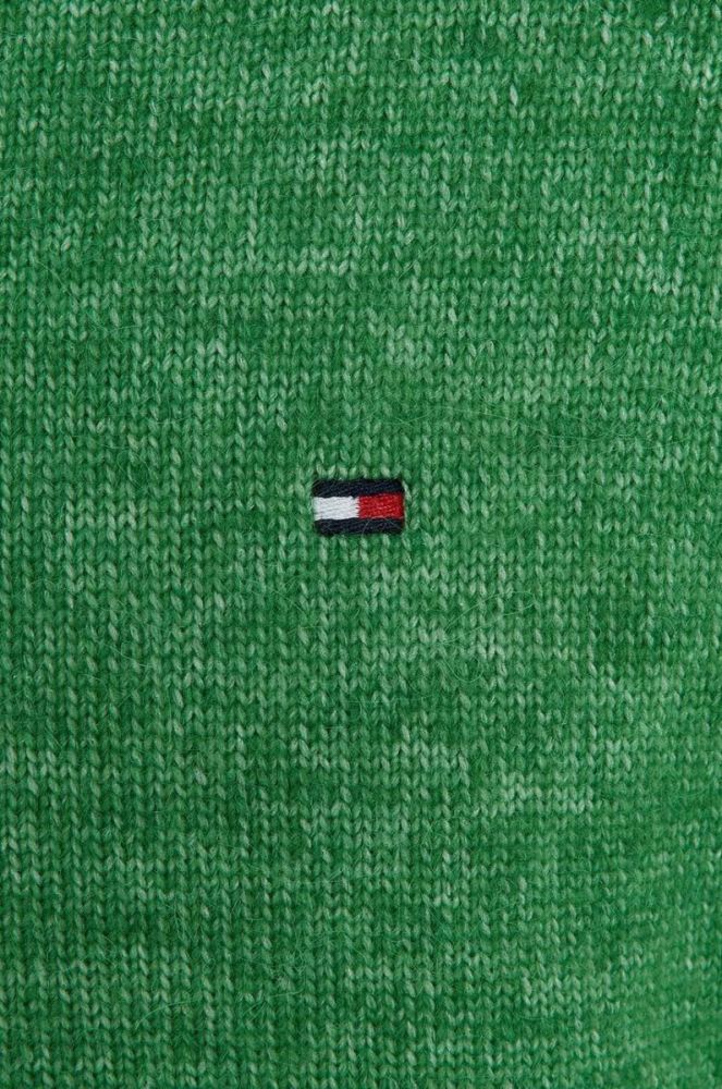 Дитячий светр з домішкою вовни Tommy Hilfiger колір зелений теплий (3316782) фото 3
