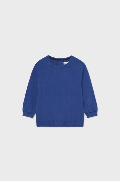 Бавовняний светр для немовлят Mayoral легкий колір блакитний (3421904)