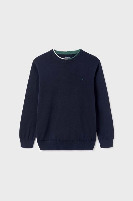 Дитячий бавовняний светр Mayoral колір синій легкий (3410569)