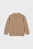 Дитячий светр з домішкою вовни Mayoral колір бежевий легкий
