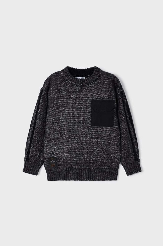 Дитячий светр Mayoral колір чорний легкий (3421934)