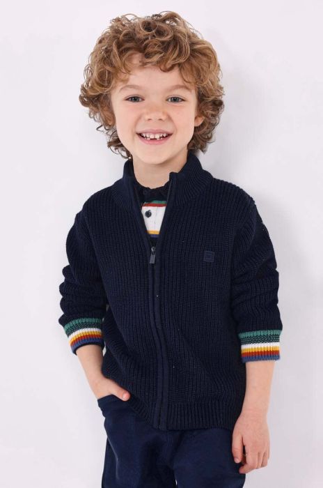 Дитячий кардиган Mayoral колір синій теплий (3410780)