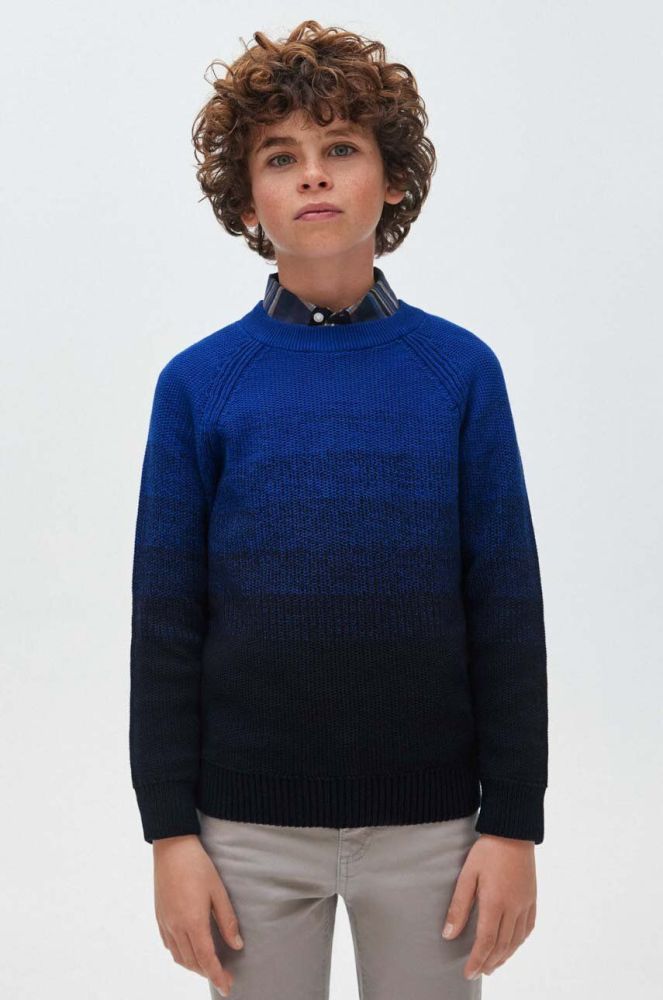 Дитячий бавовняний светр Mayoral колір синій (3421959)