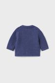 Дитячий кардиган з домішкою вовни Mayoral Newborn колір синій