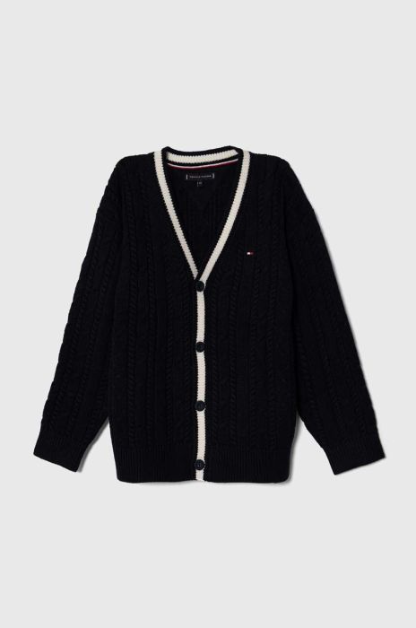 Дитячий кардиган Tommy Hilfiger колір синій легкий (3508262)