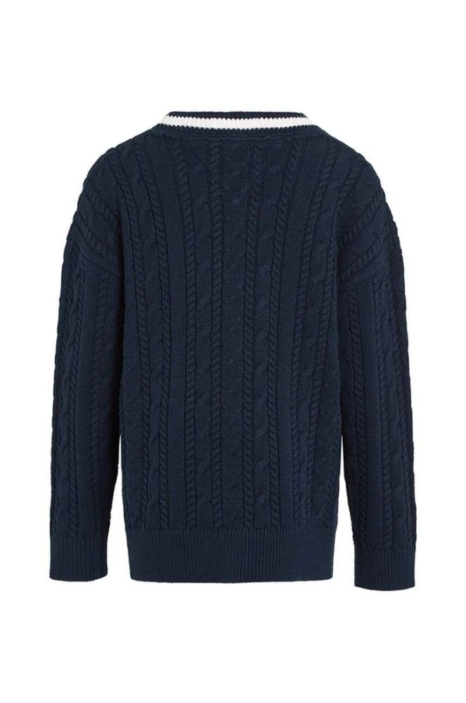 Дитячий кардиган Tommy Hilfiger колір синій легкий (3508264) фото 2