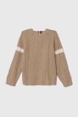 Дитячий светр Tommy Hilfiger колір бежевий легкий (3508268)
