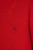 Дитячий светр з домішкою вовни United Colors of Benetton колір червоний легкий (3467763)