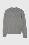 Дитячий светр з домішкою вовни United Colors of Benetton колір сірий легкий (3467836)