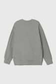 Дитяча бавовняна кофта United Colors of Benetton колір сірий однотонна (3516139)