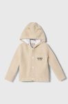 Дитячий бавовняний кардиган Guess колір бежевий (3497738)