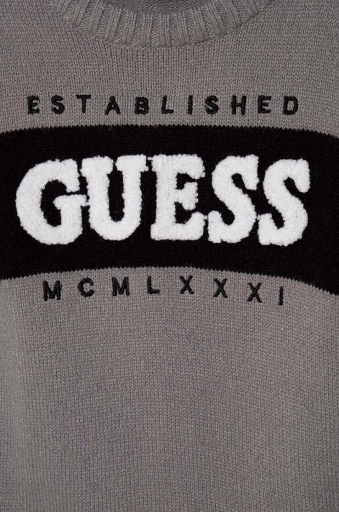 Дитячий светр Guess колір сірий (3490389) фото 3