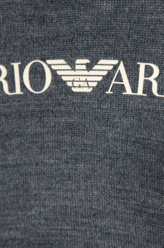 Вовняний дитячий светр Emporio Armani колір синій легкий фото 3
