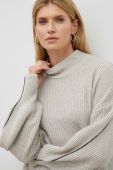 Светр з домішкою вовни Bruuns Bazaar Parisa Ifra жіночий колір сірий півгольф