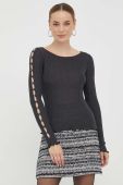 Светр Guess жіночий колір чорний легкий (3410746)