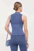 Топ Guess жіночий півгольф колір блакитний (3333135)