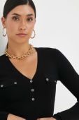 Светр Guess жіночий колір чорний легкий (3410824)