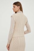 Светр з домішкою вовни Guess жіночий колір бежевий теплий (3451387)