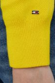 Бавовняний светр Tommy Hilfiger колір жовтий легкий