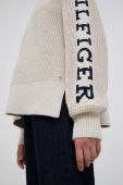 Бавовняний светр Tommy Hilfiger колір бежевий теплий (3316784)