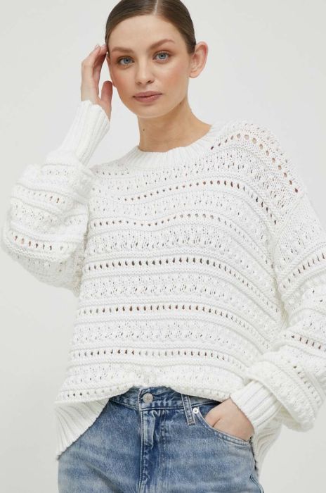 Светр Tommy Hilfiger жіночий колір білий (3253813)