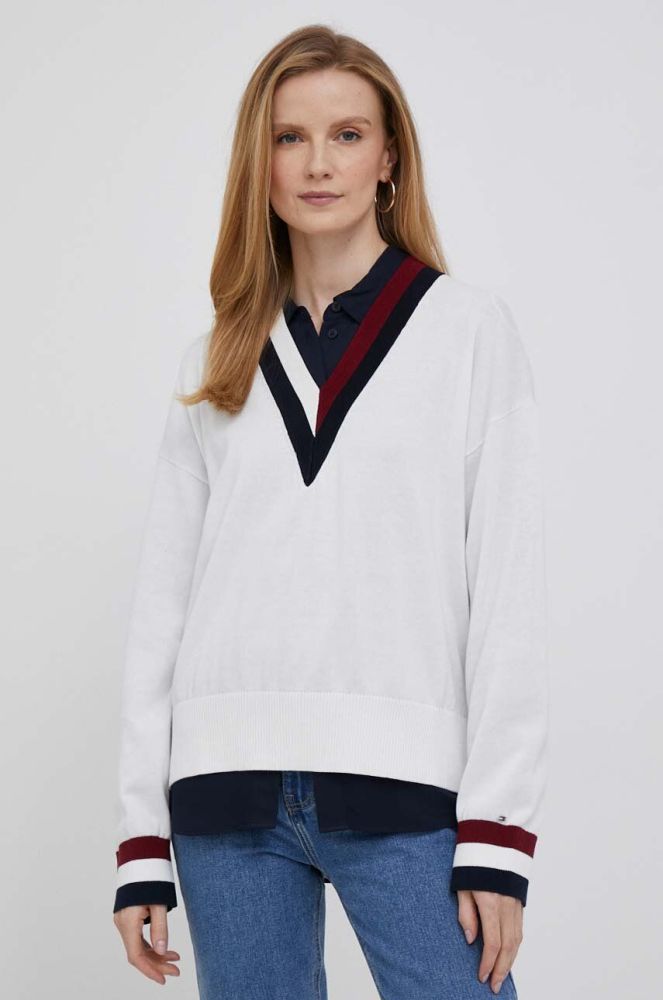 Светр Tommy Hilfiger жіночий колір бежевий легкий (3328519)