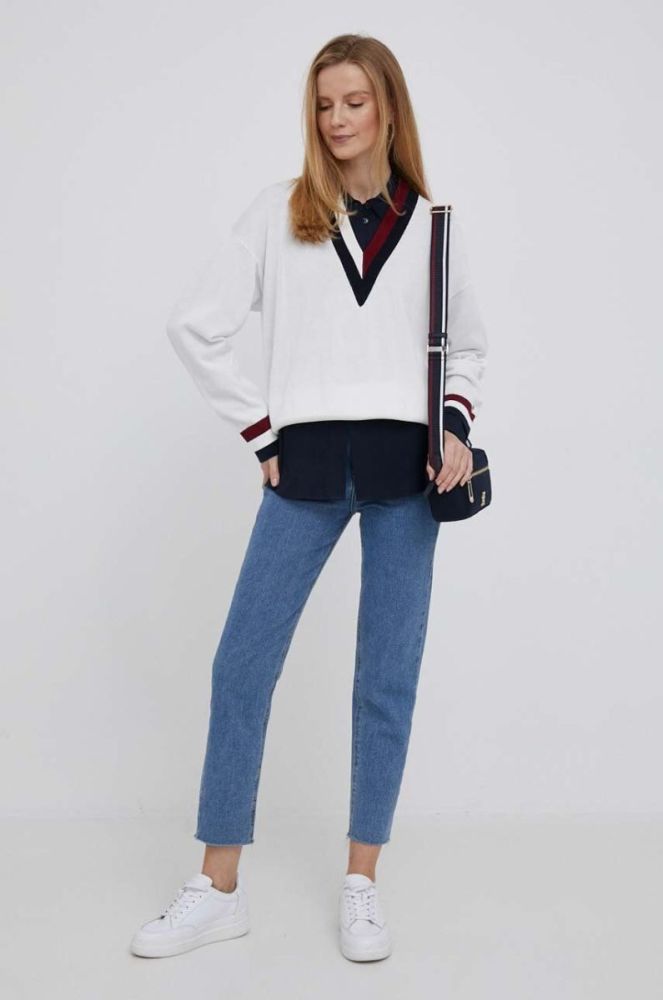 Светр Tommy Hilfiger жіночий колір бежевий легкий (3328519) фото 2