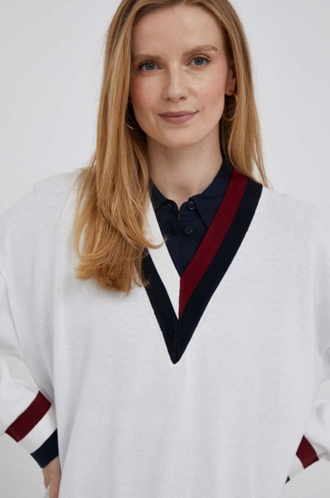 Светр Tommy Hilfiger жіночий колір бежевий легкий (3328519) фото 4