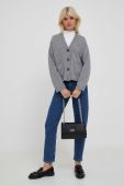 Кардиган з домішкою вовни Tommy Hilfiger колір сірий теплий
