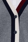 Вовняний кардиган Tommy Hilfiger колір сірий легкий