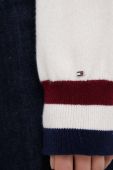 Вовняний светр Tommy Hilfiger жіночий колір бежевий легкий півгольф