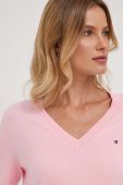 Светр Tommy Hilfiger жіночий колір рожевий легкий