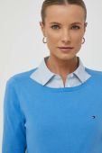 Светр Tommy Hilfiger жіночий легкий колір блакитний (3370118)