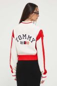 Светр Tommy Jeans жіночий колір бежевий теплий