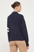 Бавовняний светр Tommy Jeans колір синій півгольф