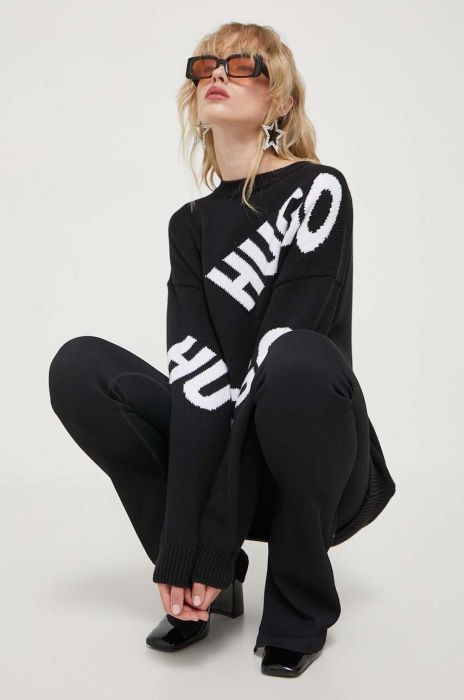Светр HUGO жіночий колір чорний (3416510)