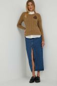 Бавовняний светр Lauren Ralph Lauren колір бежевий легкий (3381971)