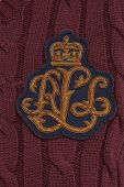 Бавовняний светр Lauren Ralph Lauren колір бордовий легкий