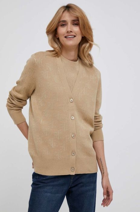 Джемпер Lauren Ralph Lauren жіночий колір бежевий