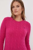 Вовняний светр Polo Ralph Lauren жіночий колір рожевий легкий