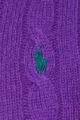 Вовняний светр Polo Ralph Lauren жіночий колір фіолетовий легкий