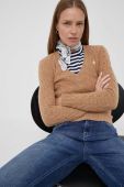 Вовняний светр Polo Ralph Lauren жіночий колір бежевий легкий