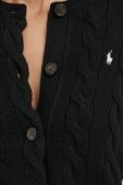 Вовняний кардиган Polo Ralph Lauren колір чорний (3645582)