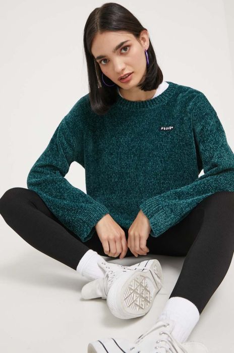 Светр Volcom жіночий колір зелений