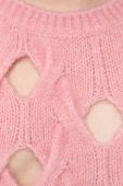 Вовняний светр Pinko жіночий колір рожевий теплий (3434918)